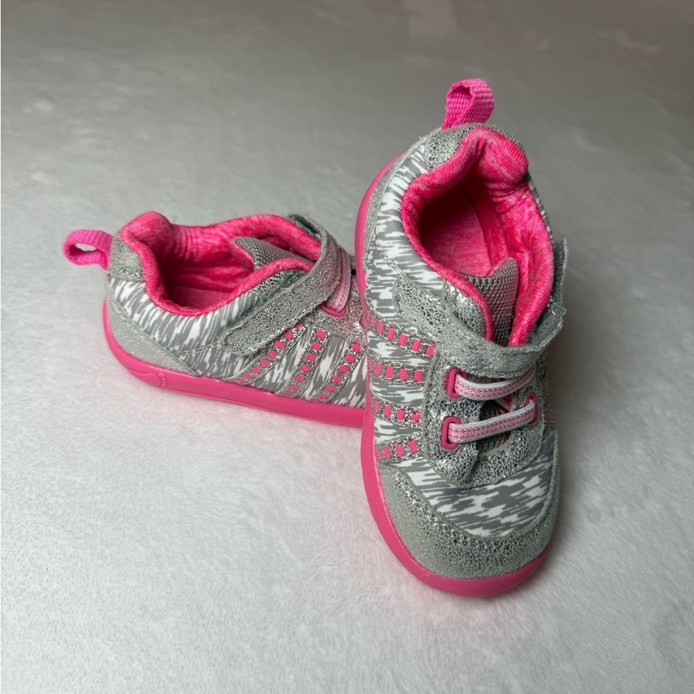 Garanimals Vibrant Pink and Gray Kids Sneakers
